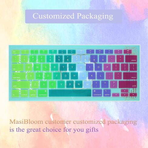 Silicone Keyboard Cover Skin for MacBook Air 13.3 inch A2337 M1 Released in Nov. 2020 US Layout Ultra Thin Protector Cover Skin NOT for 13.6" M4 M3 M2 A2681 A3113 A3240 in Kuwait