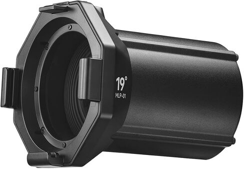 GODOX Projection Attachment with 19 Degree Interchangeable Lens for ML30 and ML60 LED Lights, Black in Saudi Arabia