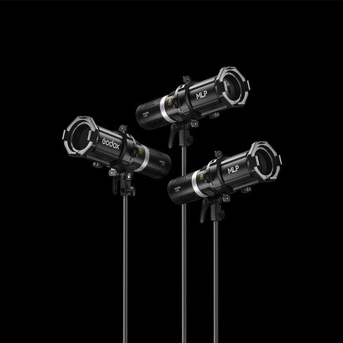 GODOX Projection Attachment with 19 Degree Interchangeable Lens for ML30 and ML60 LED Lights, Black in Saudi Arabia