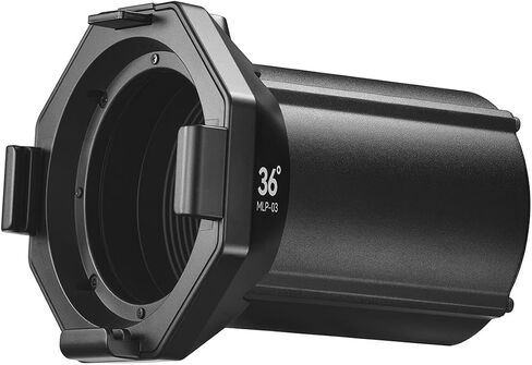 Godox Projection Attachment with 36 Degree Interchangeable Lens for ML30 and ML60 LED Lights, Black in Saudi Arabia