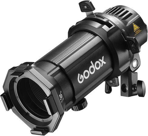 Godox Projection Attachment with 36 Degree Interchangeable Lens for ML30 and ML60 LED Lights, Black in Saudi Arabia