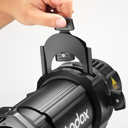 Godox Projection Attachment with 36 Degree Interchangeable Lens for ML30 and ML60 LED Lights, Black in Saudi Arabia