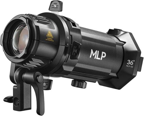Godox Projection Attachment with 36 Degree Interchangeable Lens for ML30 and ML60 LED Lights, Black in Saudi Arabia