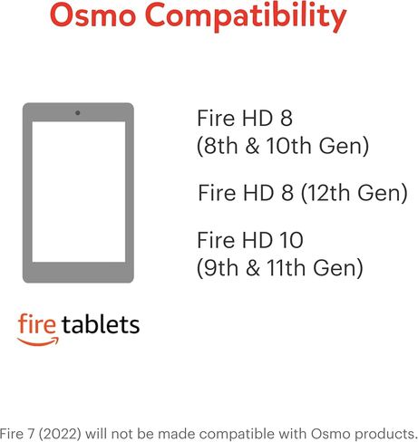 Osmo - عاكس للنار (2021) - يعمل مع HD 8 (الجيل العاشر والثاني عشر) وFire HD 10 (الجيل الحادي عشر) (مطلوب لتحديد المواقع الأفقية) in Kuwait