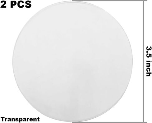 YINVA Upgrade 2 PCS Dash Mount Adhesive Sticky Pad for Suction, Sticky Pad Hot and Cold Temperature Resistant Car Dashboard Pad 3.5 inch Diameter(Transparent) in Kuwait