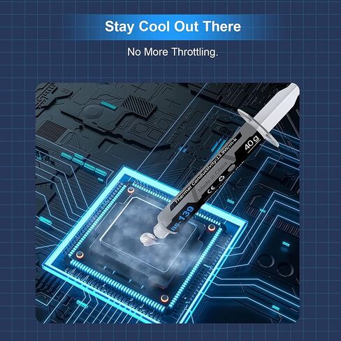 Thermal Paste CPU 1.8g with Toolkit for CPU GPU IC and Heatsinks in Kuwait