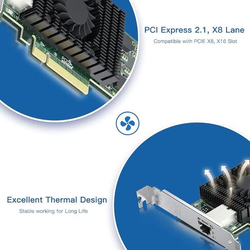بطاقة شبكة NIC سعة 10 جيجابت SFP+ PCI-E، مع شريحة Broadcom BCM57810S، ومنفذ SFP+ مزدوج، وPCI Express X8، ودعم Windows Server/Linux/VMware in Kuwait