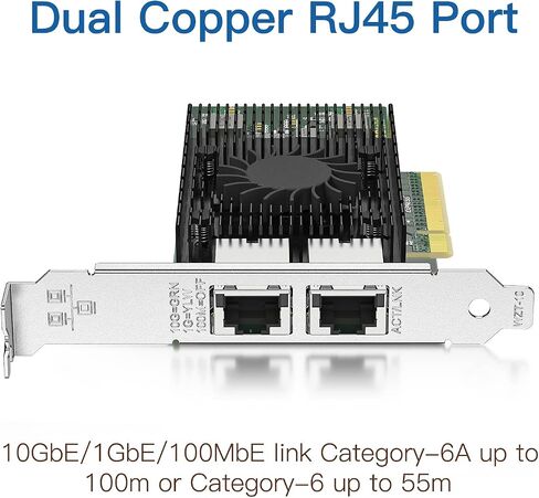 بطاقة شبكة NIC سعة 10 جيجابت SFP+ PCI-E، مع شريحة Broadcom BCM57810S، ومنفذ SFP+ مزدوج، وPCI Express X8، ودعم Windows Server/Linux/VMware in Kuwait