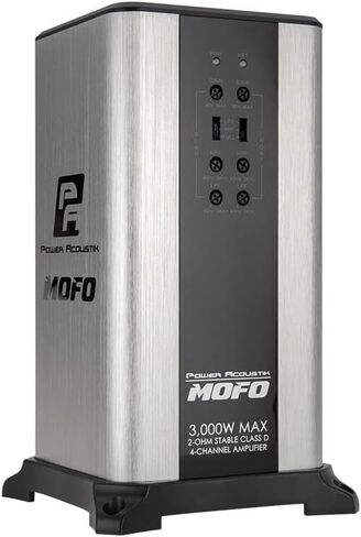 Power Acoustik MOFO4-3KD | 4 Channel Class D Car Amplifier, 3,000 Watts Max Power, 500 Watts RMS Bridged 4 Ohms in Saudi Arabia