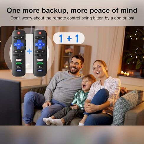 【Pack of 2】New Universal TV Remote for All Roku TV，Replacement Remote Compatible Only for Roku TV Remote, Replacement for TCL Roku/for Hisense Roku/for Onn Roku TV(Not for Roku Stick and Box) in Kuwait