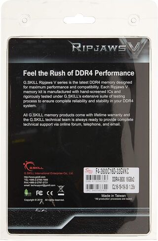 G.سكيل 32GB (2x16GB) V DDR4 3600MHz PC4-28800 موديل F4-3600C16D-32GVKC in Kuwait