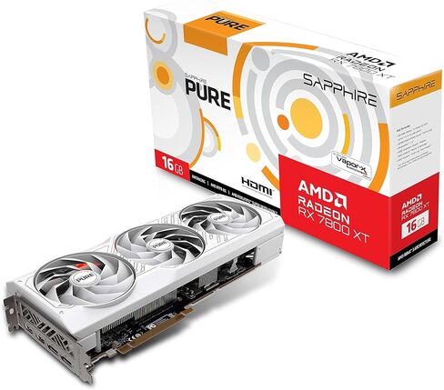 زافير بطاقة رسومات للالعاب بيور ايه ام دي راديون RX 7800 XT 11330-03-20G مع ذاكرة GDDR6 سعة 16GB، AMD RDNA 3 in Kuwait