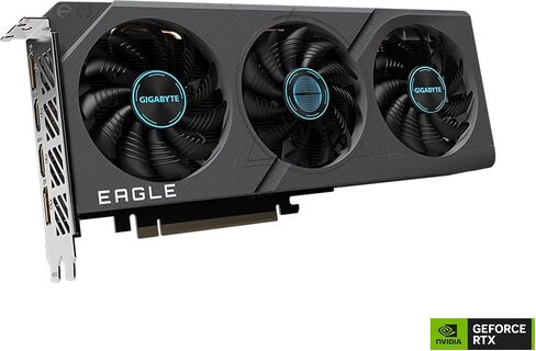 GIGABYTE GeForce RTX 4060 Eagle OC 8G Graphics Card, 3X WINDFORCE Fans, 8GB 128-bit GDDR6, GV-N4060EAGLE OC-8GD Video Card in Saudi Arabia