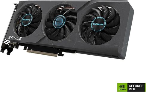 GIGABYTE GeForce RTX 4060 Eagle OC 8G Graphics Card, 3X WINDFORCE Fans, 8GB 128-bit GDDR6, GV-N4060EAGLE OC-8GD Video Card in Saudi Arabia