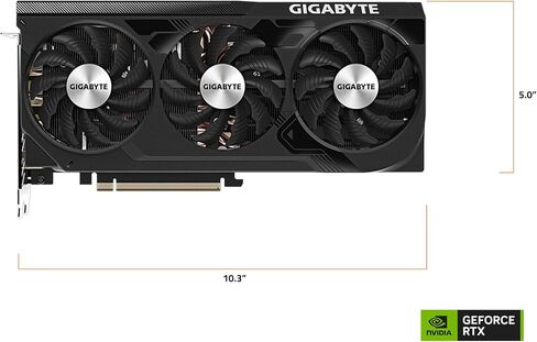 جيجابايت بطاقة رسومات جيفورس RTX 4070 Ti ويندفورس OC 12G، 3X مراوح ويندفورس، 12GB 192-bit GDDR6X، بطاقة فيديو GV-N407TWF3OC-12GD in Saudi Arabia