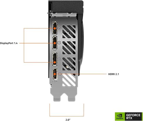 جيجابايت بطاقة رسومات جيفورس RTX 4070 Ti ويندفورس OC 12G، 3X مراوح ويندفورس، 12GB 192-bit GDDR6X، بطاقة فيديو GV-N407TWF3OC-12GD in Saudi Arabia