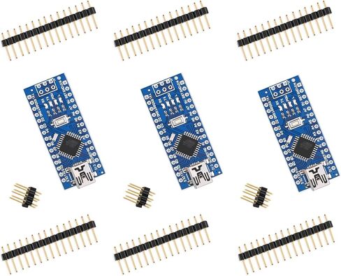 ELEGOO Nano Board CH 340/ATmega+328P Without USB Cable, Compatible with Arduino Nano V3.0 (Nano x 3 Without Cable) in Saudi Arabia