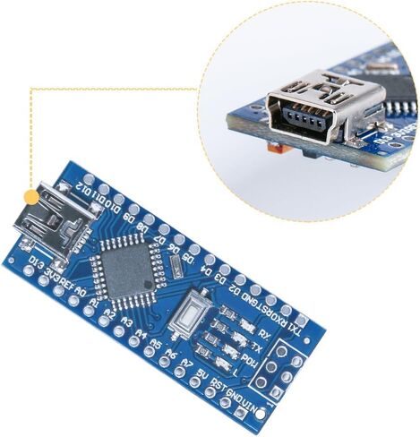 ELEGOO Nano Board CH 340/ATmega+328P Without USB Cable, Compatible with Arduino Nano V3.0 (Nano x 3 Without Cable) in Saudi Arabia