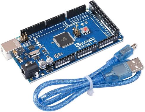ELEGOO MEGA R3 Board ATmega 2560 + كابل USB متوافق مع مشاريع Arduino IDE المتوافقة مع RoHS in Kuwait