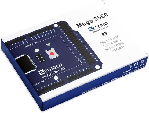 ELEGOO MEGA R3 Board ATmega 2560 + كابل USB متوافق مع مشاريع Arduino IDE المتوافقة مع RoHS in Kuwait