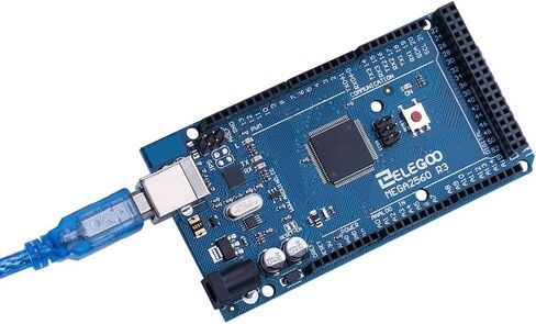 ELEGOO MEGA R3 Board ATmega 2560 + كابل USB متوافق مع مشاريع Arduino IDE المتوافقة مع RoHS in Kuwait