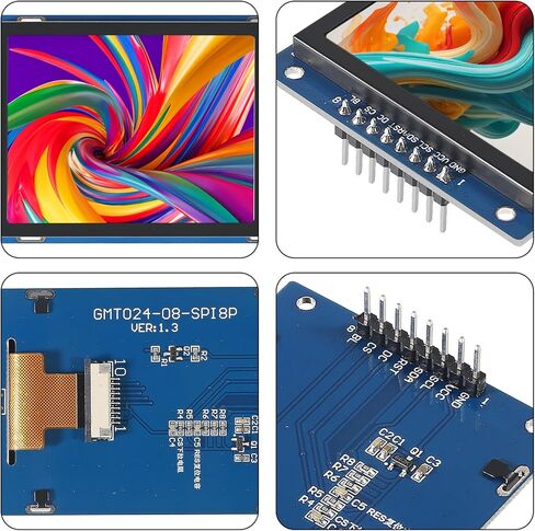 2.42" inch OLED Display Module 2.4 inch Screen 128x64 Pixel Dots Resolution Blue Color 7 Pin SPI/IIC Serial Interface Screen Display Module for DIY Electronic in Saudi Arabia