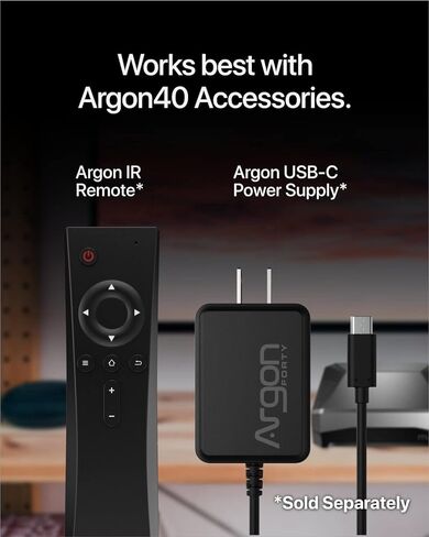 Argon ONE M.2 Aluminum Case for Raspberry Pi 4 with SATA SSD Support | Power Button and Fan | Compatible B-Key and B+M Key in Saudi Arabia