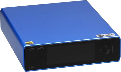 Topping E50 MQA Full DAC ES9068AS XU216 32Bit/768k هرتز DSD512 PCM768k هرتز فك التشفير RCA TRS Ultra Low Noise Preamp (أزرق) in Kuwait