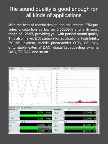 Topping E50 MQA Full DAC ES9068AS XU216 32Bit/768k هرتز DSD512 PCM768k هرتز فك التشفير RCA TRS Ultra Low Noise Preamp (أزرق) in Kuwait
