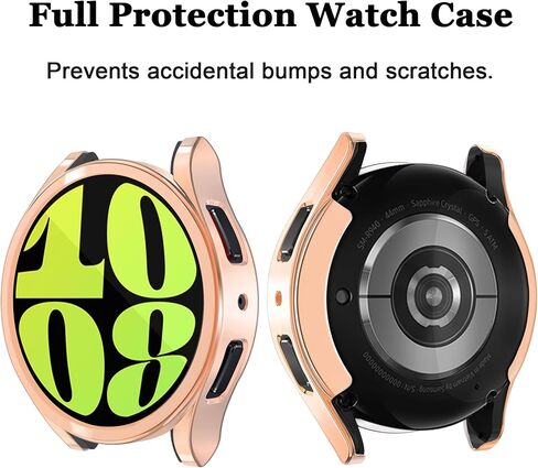 [12 حزمة] متوافق مع واقي شاشة Samsung Galaxy Watch 5/4 40 مم، غطاء حماية كامل من مادة TPU الناعمة من YUVIKE، غطاء حماية مضاد للخدش للنساء والرجال 40 مم in Kuwait