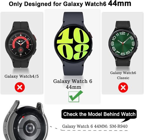 [12 حزمة] متوافق مع واقي شاشة Samsung Galaxy Watch 5/4 40 مم، غطاء حماية كامل من مادة TPU الناعمة من YUVIKE، غطاء حماية مضاد للخدش للنساء والرجال 40 مم in Kuwait