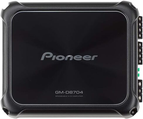 PIONEER 4CH AMP/150WX4/BASSBOOST REM, Black (GM-D8704) in Saudi Arabia