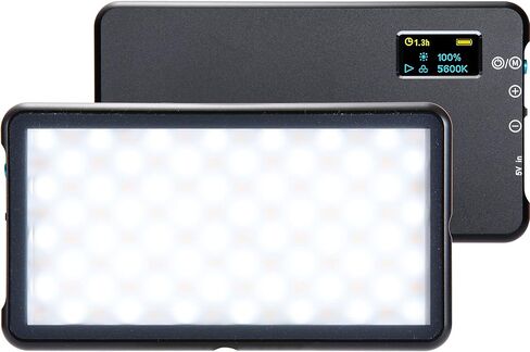 لوم كيوب مصباح LED ثنائي اللون قابل للتركيب لكاميرات دي اس ال ار الاحترافية، مجموعة لوحة جو قابلة للتعديل، شاشة LCD ذكية | اضاءة فيديو للصور، بطارية طويلة | يناسب سوني ونيكون وكانون وفوجي وباناسونيك in Kuwait