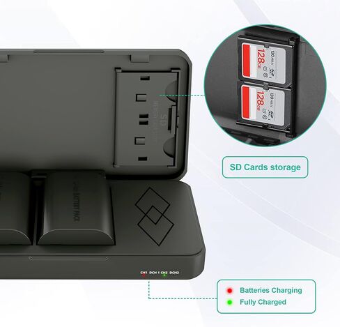 LP LP-E6 LPE6N Battery Charger Pack, 3-Pack Battery+Triple Slot Charger | Compatible with Canon EOS R6 R5 R 90D 80D 70D 60D 60DA 6D 6D Mark II 5D Mark II/III/IV 5DS 5DS R 7D 7D Mark II XC15 XC10 4K6K in Saudi Arabia
