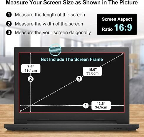 (2PCS Pack) 15.6 inch Laptop Screen Protector Blue Light Anti Glare Filter for HP Envy X360 15.6 inch/Pavilion 15.6/ProBook 15.6/EliteBook 15.6/OMEN 15, Eye Protection Computer Monitor Protector in Saudi Arabia
