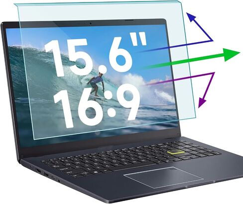 ANTOGOO V 14 Inch Anti Blue Light Screen Protector Panel, Eye Protection Anti-Scratch Easy Hanging Type Acrylic Blue Light Blocking Screen Protector for 14" with 16:9 Aspect Ratio Laptops Monitors in Saudi Arabia