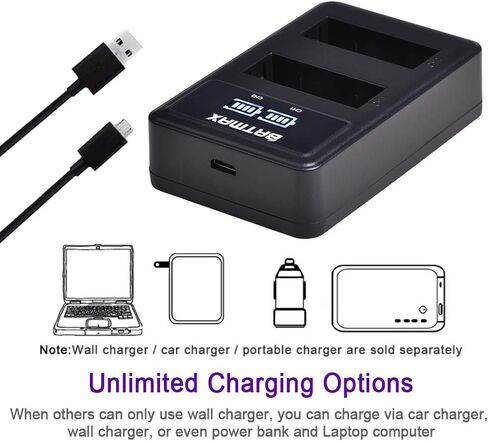 Batmax 2000mAh 2 قطعة BLS-5 BLS-50 PS-BLS5 بطارية + LED شاحن USB مزدوج لأوليمبوس BLS-5 E-PL2، E-PL5، E-PL6، E-PL7، E-PL8، E-PL9، E-PL10 ,E-PM2,OM-D E-M10,E-M10 Mark II,III,E-M10 IV,Stylus1 كاميرات in Kuwait