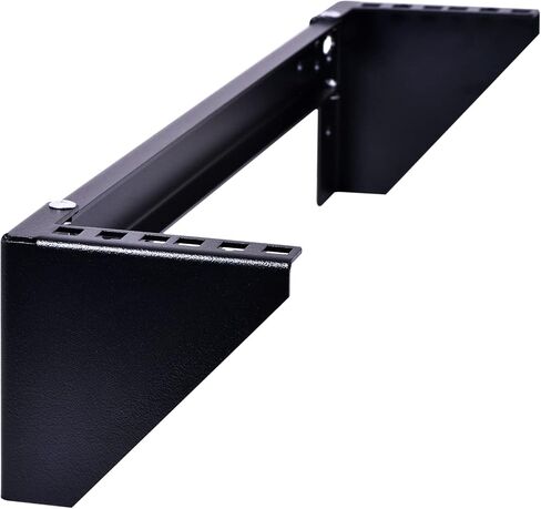 RackPath 2U Vertical Wall Mount Rack - Heavy Duty 125lbs Capacity Vertical Mounting Bracket in Kuwait