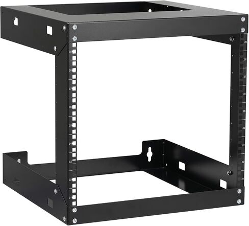 6U Wall Mount Rack Open Frame 19 Inch Server Equipment Network Cabinet 18 inches Depth Black by Tedgetal in Kuwait