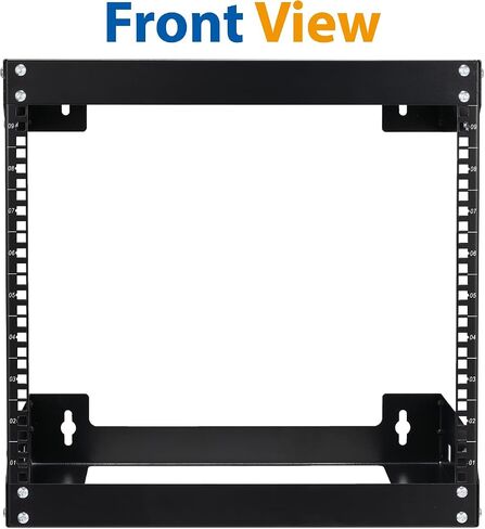 6U Wall Mount Rack Open Frame 19 Inch Server Equipment Network Cabinet 18 inches Depth Black by Tedgetal in Kuwait