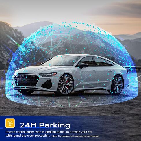 Pelsee P1 Duo Dash Cam أمامية وخلفية، كاميرا أمامية واحدة بدقة 4K، كاميرا سيارة مزدوجة 2K/1080P للسيارات، واي فاي مدمج، شاشة IPS صغيرة مقاس 1.5 بوصة، رؤية ليلية، التحكم الصوتي، وضع انتظار السيارات على مدار 24 ساعة، G- المستشعر in Kuwait