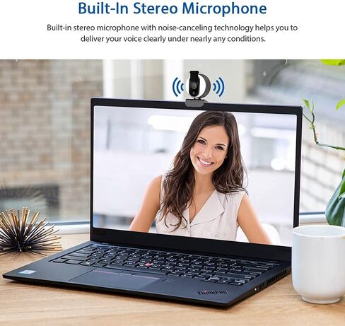 NexiGo N680 1080P Business Webcam with Microphone, Software and Privacy Cover, AutoFocus, Streaming USB Web Camera, for Online Class, Zoom Meeting Skype Facetime Teams, PC Mac Laptop Desktop in Saudi Arabia