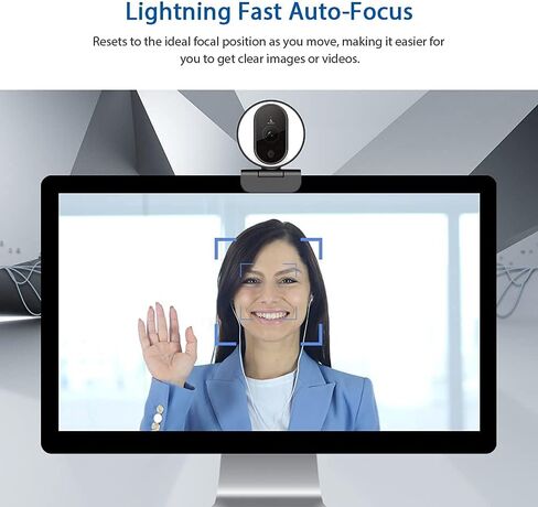 NexiGo N680 1080P Business Webcam with Microphone, Software and Privacy Cover, AutoFocus, Streaming USB Web Camera, for Online Class, Zoom Meeting Skype Facetime Teams, PC Mac Laptop Desktop in Saudi Arabia