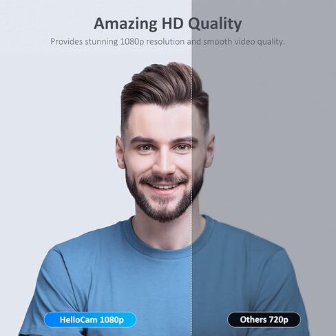 كاميرا ويب للأعمال NexiGo N680 1080P مع ميكروفون وغطاء للبرامج والخصوصية، وتركيز تلقائي، وكاميرا ويب USB متدفقة، للفصل عبر الإنترنت، واجتماعات Zoom Meeting Skype Facetime Teams، وكمبيوتر سطح المكتب للكمبيوتر المحمول Mac in Kuwait