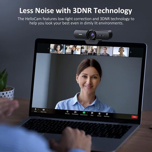 كاميرا ويب للأعمال NexiGo N680 1080P مع ميكروفون وغطاء للبرامج والخصوصية، وتركيز تلقائي، وكاميرا ويب USB متدفقة، للفصل عبر الإنترنت، واجتماعات Zoom Meeting Skype Facetime Teams، وكمبيوتر سطح المكتب للكمبيوتر المحمول Mac in Kuwait