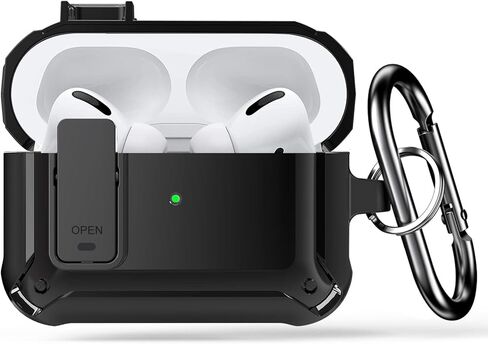 حافظة Lopnord لجهاز Airpod Pro مع قفل، متوافقة مع حافظة Airpods Pro الجيل الثاني/الجيل الأول (2023/2022/2019)، غطاء مقاوم للصدمات لجراب iPod Pro للرجال والنساء (AirPod Pro غير متضمن) in Kuwait