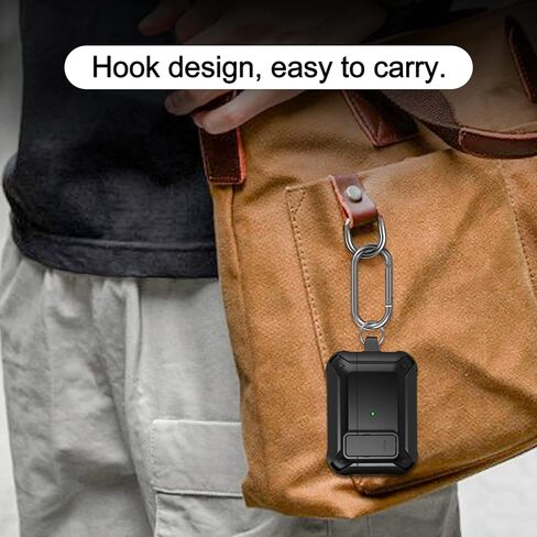 حافظة Lopnord لجهاز Airpod Pro مع قفل، متوافقة مع حافظة Airpods Pro الجيل الثاني/الجيل الأول (2023/2022/2019)، غطاء مقاوم للصدمات لجراب iPod Pro للرجال والنساء (AirPod Pro غير متضمن) in Kuwait