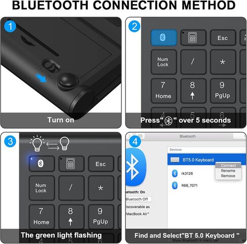 cimetech Wired Number Keypad, 18 Key USB Numeric Pad | Office Accounting, Portable, Mini, for Laptop PC Computer Desktop Surface Pro Notebook in Kuwait