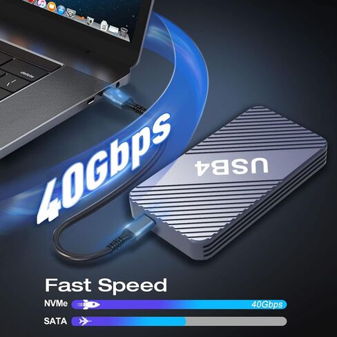 محول حاوية M.2 NVME SATA SSD، محول USB 3.2 Gen 2 10 جيجابت في الثانية NVMe PCI-E 6 جيجابت في الثانية SATA M-Key / B+M مفتاح محرك الحالة الصلبة الخارجي مع حواف UASP، لمحركات أقراص SSD 2242 2260 2280 in Kuwait