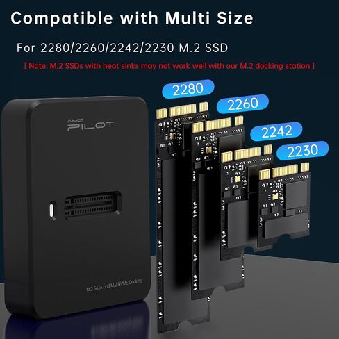 M.2 NVMe SATA to USB C Dock 10Gbps SSD Reader M2 External Adapter in Kuwait